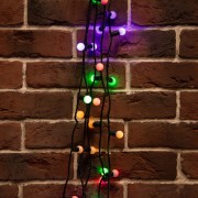 Гирлянда Мультишарики Ø17,5 мм, 10 м, темно-зеленый ПВХ, 80 диодов, цвет Мультиколор Гирлянда Мультишарики Ø17,5 мм, 10 м, темно-зеленый ПВХ, 80 диодов, цвет Мультиколор