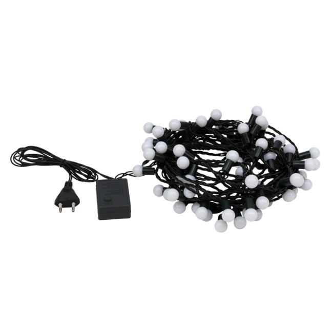 Гирлянда Мультишарики Ø17,5 мм, 10 м, темно-зеленый ПВХ, 80 диодов, цвет Мультиколор Гирлянда Мультишарики Ø17,5 мм, 10 м, темно-зеленый ПВХ, 80 диодов, цвет Мультиколор