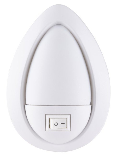 Ночник "Яйцо" с выключателем, белый, 0,5 Вт, 220 В TDM