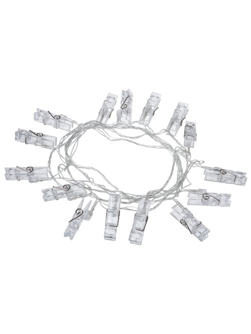 Гирлянда светодиодная "Прищепки" 3 м, 15LED, белый, 8 режимов, 250 В, IP20, TDM Гирлянда светодиодная "Прищепки" 3 м, 15LED, белый, 8 режимов, 250 В, IP20, TDM