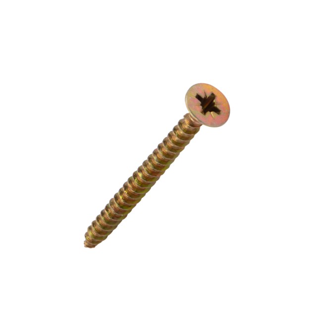 Саморез универсальный KRANZ 5х60, желтый цинк, короб (100 шт./уп.)