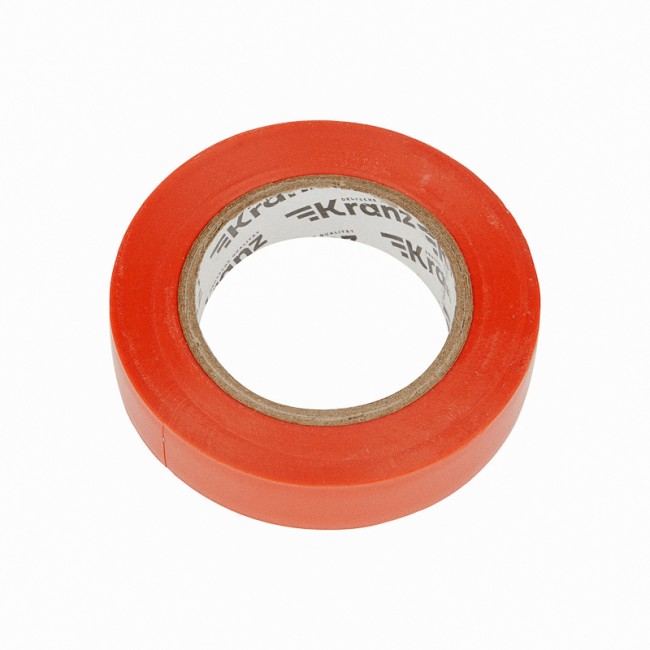Изолента ПВХ 0,13х15 мм, 20 м, красная KRANZ