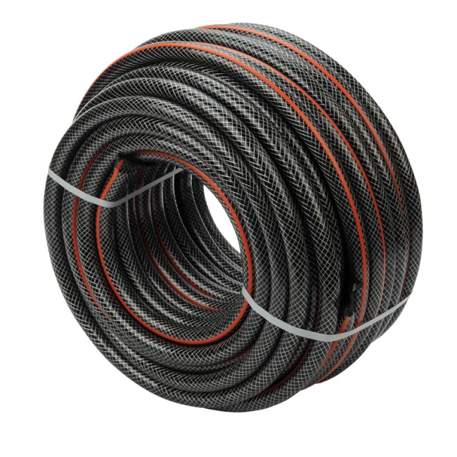 Шланг поливочный ПВХ  3-х слойный армированный 3/4" 50м Стандарт ЧЕТЫРЕ СЕЗОНА 