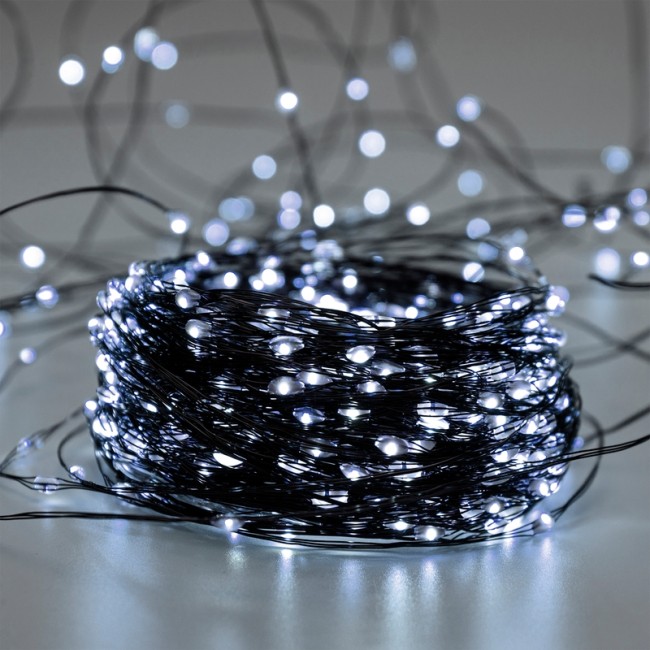 Гирлянда Роса с контроллером 30м, 300LED, IP20, 230В, зеленый провод, белое свечение Гирлянда Роса с контроллером 30м, 300LED, IP20, 230В, зеленый провод, белое свечение