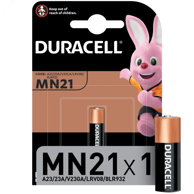 Элемент питания Duracell MN21 (10/100/9000)