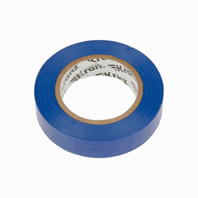 Изолента ПВХ 0,13х15 мм, 20 м, синяя KRANZ 