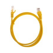 Патч-корд U/UTP, CAT 5e, RJ45-RJ45, 26AWG, LSZH, желтый, 1м  REXANT