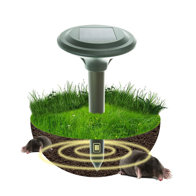 Ультразвуковой отпугиватель кротов R 30м на солнечной батарее REXANT