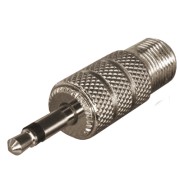 Переходник гнездо F – штекер 3,5тмм mono PROconnect Переходник гнездо F – штекер 3,5тмм mono PROconnect