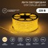 Лента светодиодная 220В, SMD3014, 9,6Вт/м, 120 LED/м, Теплый белый, 6х10,6мм, 100м, с кабелем питания, IP67 NEON-NIGHT