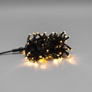 Гирлянда Нить 10м, постоянное свечение, черный ПВХ, 24В, цвет Тёплый белый  (нужен трансформатор 531-100/531-200)