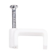 Крепеж кабеля плоский 14 х 7 мм, белый (упак. 50 шт) REXANT Крепеж кабеля плоский 14 х 7 мм, белый (упак. 50 шт) REXANT