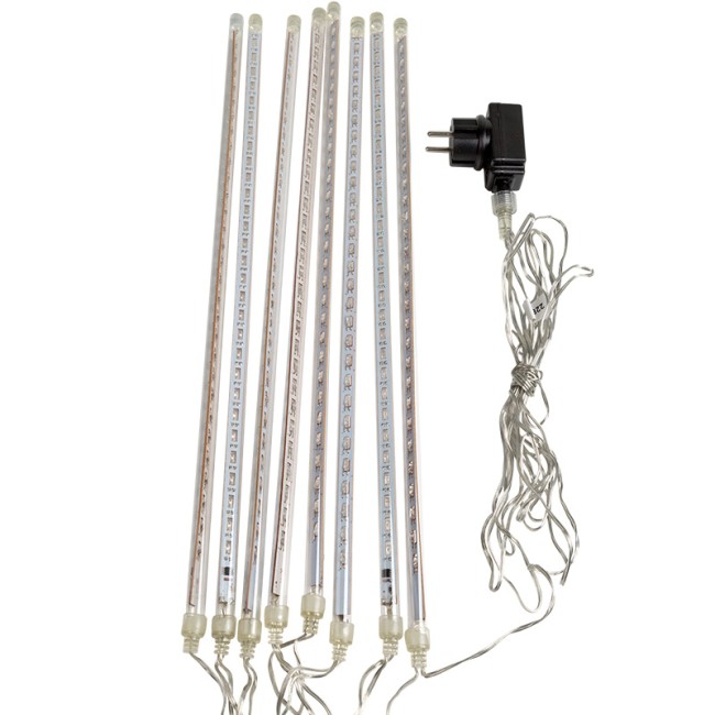 Гирлянда Тающие сосульки светодиодная, 8шт х 50см, шаг 50см, 230 В (с трансформатором) мульти светодиоды Гирлянда Тающие сосульки светодиодная, 8шт х 50см, шаг 50см, 230 В (с трансформатором) мульти светодиоды