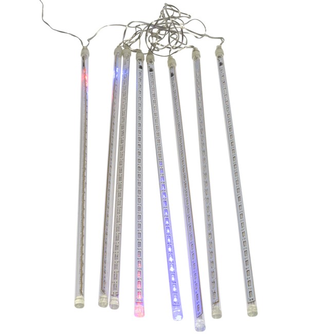 Гирлянда Тающие сосульки светодиодная, 8шт х 50см, шаг 50см, 230 В (с трансформатором) мульти светодиоды Гирлянда Тающие сосульки светодиодная, 8шт х 50см, шаг 50см, 230 В (с трансформатором) мульти светодиоды