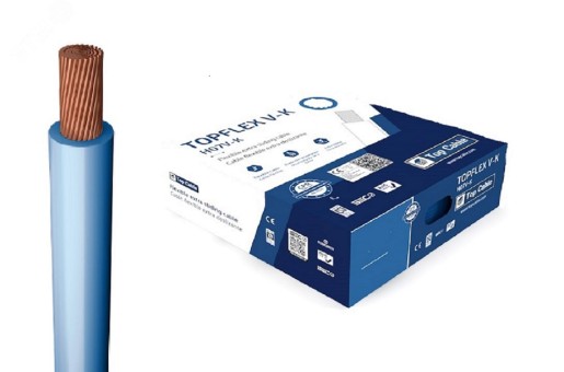 Провод силовой TOPFLEX V-K H05V-K 1х1 голубой