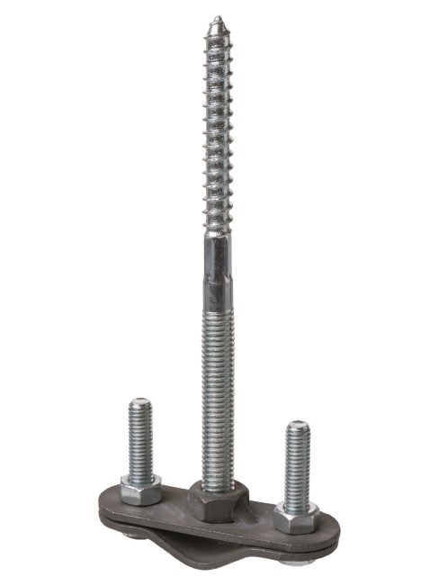 Крепление молниеприемника к стене с дюбелем длина 200 мм, Ø16-20 мм, гор.цинк. TDM Крепление молниеприемника к стене с дюбелем длина 200 мм, Ø16-20 мм, гор.цинк. TDM