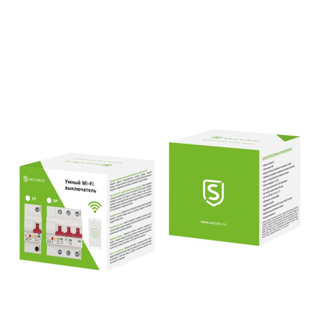 Умный автоматический Wi-Fi выключатель 1P/10A SECURIC Умный автоматический Wi-Fi выключатель 1P/10A SECURIC