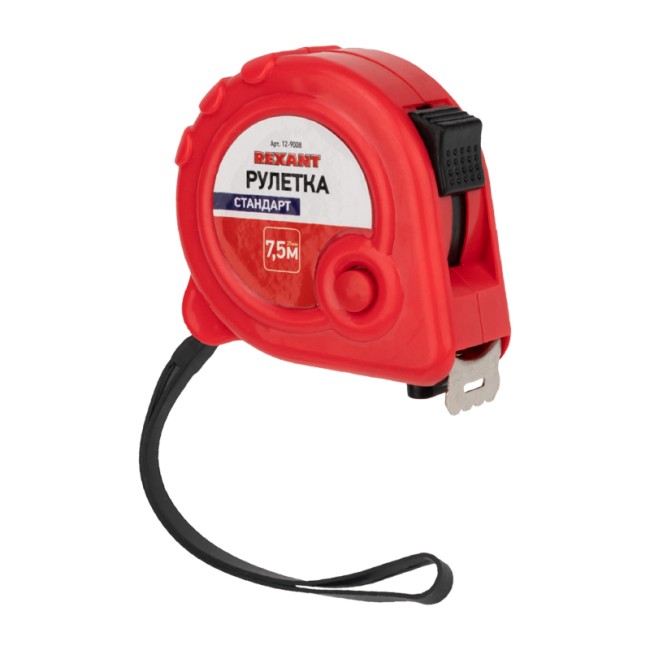 Рулетка измерительная Стандарт, 7,5м х 25мм Рулетка измерительная Стандарт, 7,5м х 25мм