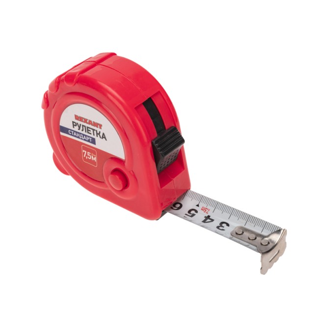 Рулетка измерительная Стандарт, 7,5м х 25мм Рулетка измерительная Стандарт, 7,5м х 25мм