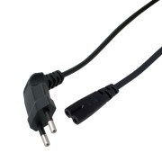 Шнур сетевой, вилка угловая - евроразъем С7, кабель 2x0,75 мм², длина 1,5 метра (PVC пакет) REXANT Шнур сетевой, вилка угловая - евроразъем С7, кабель 2x0,75 мм², длина 1,5 метра (PVC пакет) REXANT