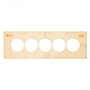 Шаблон для подрозетников c 5 отв. диам. 68 мм EKF Expert