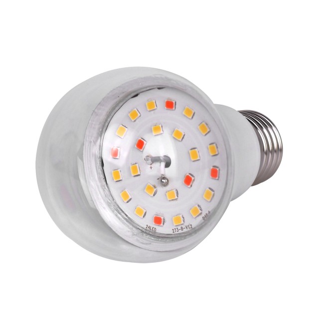 LED-A60-10W/SPFB/E27/CL PLP30WH Лампа светодиодная для растений. Форма A, прозрачная. Спектр для фотосинтеза. Картон. ТМ Uniel