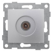 GUSI Bravo механизм антенной розетки, одинарной, скрытая  установка. Цвет  серебро.