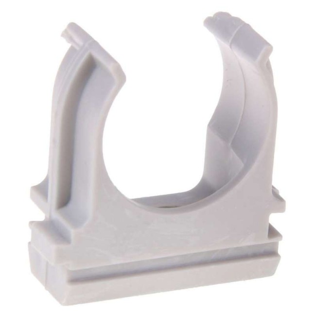 Держатель для труб (клипса) d16мм сер. Урал Пак АТ-50116-100 Держатель для труб (клипса) d16мм сер. Урал Пак АТ-50116-100