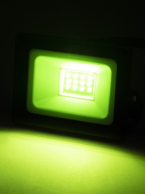 Прожектор светодиодный СДО-04-010Н-З (зелёный свет) 10 Вт, IP65, черный, Народный Прожектор светодиодный СДО-04-010Н-З (зелёный свет) 10 Вт, IP65, черный, Народный