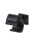 Держатель для гор. и верт. поверхностей, полимер. фикс. с защелкой для прута Ø8-10 мм, выс.25 мм TDM Держатель для гор. и верт. поверхностей, полимер. фикс. с защелкой для прута Ø8-10 мм, выс.25 мм TDM