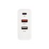 Сетевое зарядное устройство для iPhone/iPad REXANT 2xUSB+USB Type-С, переходник + адаптер, 48W белое