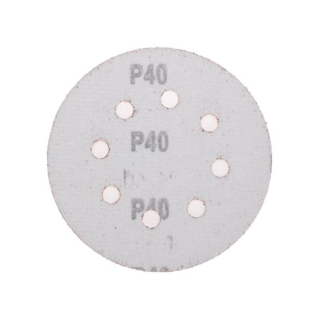 Диск абразивный на ворсовой основе на липучке перфорир. P40 125мм (уп.10шт) Kranz KR-91-1164
