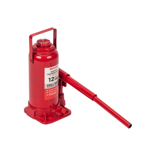 Домкрат гидравлический бутылочный 12т REXANT