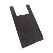 Пакет майка ПНД 28+16*50, 13мкм черная (100шт./уп)