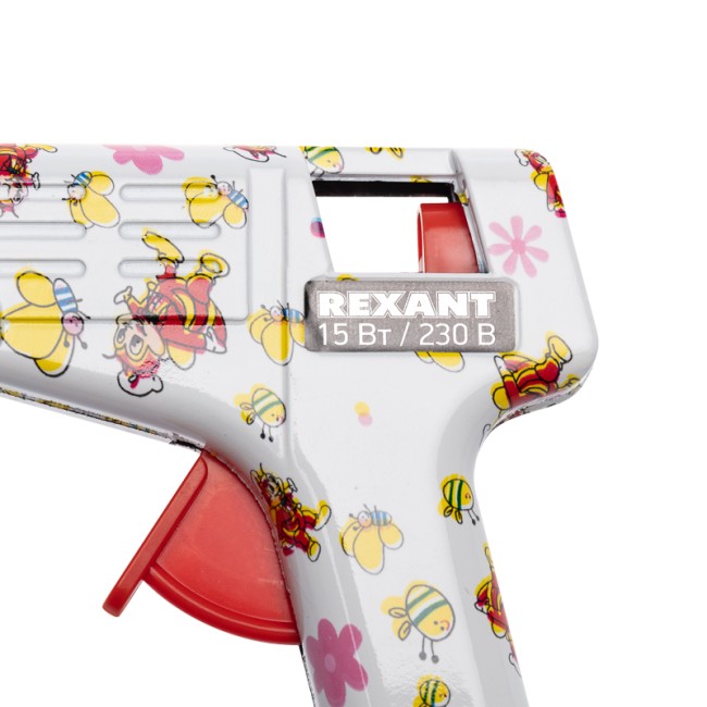 Пистолет клеевой, 15Вт, Ø7мм + набор цветных стержней 12 шт, блистер REXANT Пистолет клеевой, 15Вт, Ø7мм + набор цветных стержней 12 шт, блистер REXANT