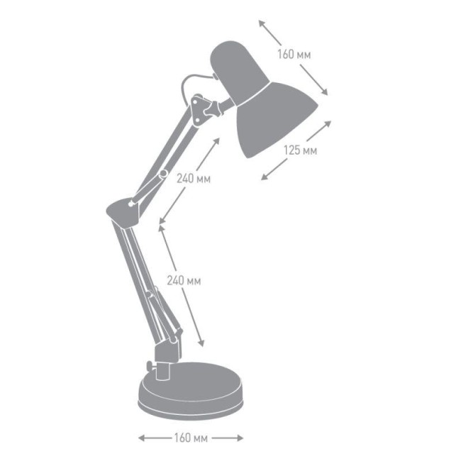 Светильник KD-313 C02 настол. 230В 60Вт E27 черн. Camelion 13640 Светильник KD-313 C02 настол. 230В 60Вт E27 черн. Camelion 13640