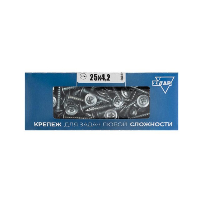 Саморез для тонкого метал. листа 4.2х25 (коробка) (уп.200шт) Tech-Krep PRO/Zitar 102141 Саморез для тонкого метал. листа 4.2х25 (коробка) (уп.200шт) Tech-Krep PRO/Zitar 102141