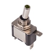 Тумблер 12V 20А (3c) ON-OFF однополюсный с зеленой LED подсветкой (ASW-07D) REXANT Тумблер 12V 20А (3c) ON-OFF однополюсный с зеленой LED подсветкой (ASW-07D) REXANT