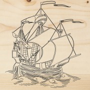 Доска для выжигания «Каравелла», 150х150мм, 1 шт., пакет REXANT