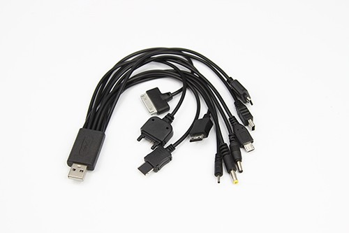 USB-кабель 10 в 1: 5P/5P/DC2.0/micro USB/DC4.5/DC3.5/Samsung G600/iPhone4/micro USB