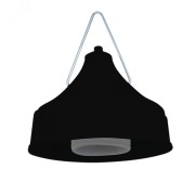 Светильник  без стекла НСП 03-60 корпус пластик черный ГУ