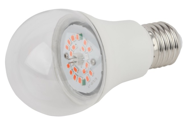 Лампа светодиодная лампа для рассады тип А60, 10 Вт, 220-240V FITO-10W-RB-E27-K ЭРА