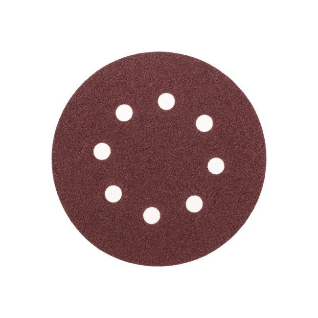 Диск абразивный на ворсовой основе на липучке перфорир. P80 125мм (уп.10шт) Kranz KR-91-1166 Диск абразивный на ворсовой основе на липучке перфорир. P80 125мм (уп.10шт) Kranz KR-91-1166