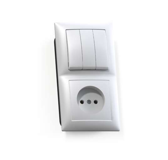Блок СП БКВР-410 Селена (3-кл. выкл. + розетка) бел. Кунцево 8203 Блок СП БКВР-410 Селена (3-кл. выкл. + розетка) бел. Кунцево 8203