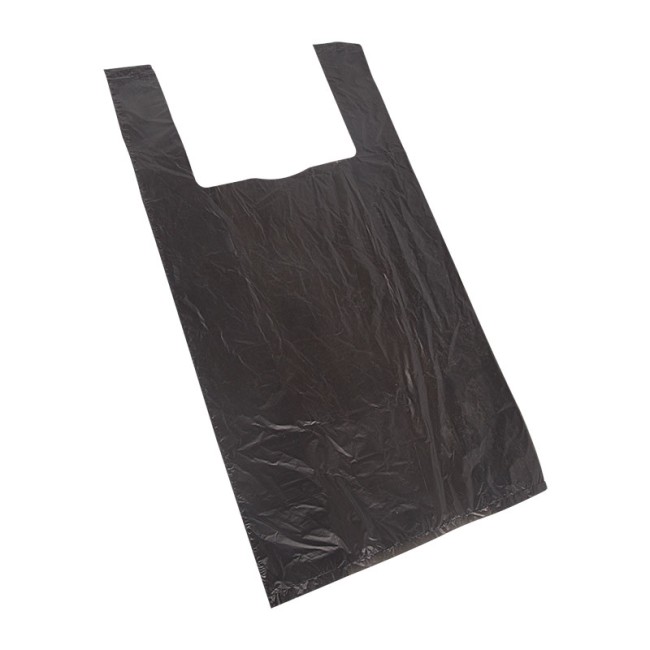 Пакет майка ПНД 30+16*60, 15мкм черная (100шт./уп)