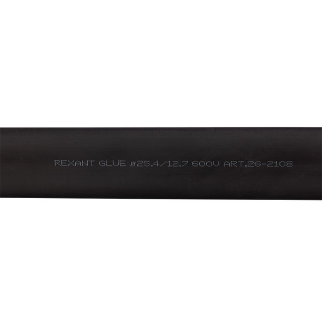 Трубка термоусаживаемая СТТК (2:1) двустенная клеевая 25,4/12,7мм, черная, упаковка 5 шт. по 1м REXANT Трубка термоусаживаемая СТТК (2:1) двустенная клеевая 25,4/12,7мм, черная, упаковка 5 шт. по 1м REXANT