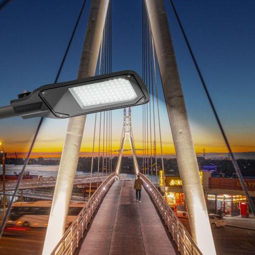 Светильник светодиодный SPP-504-0-50K-050 50Вт 5000К IP65 5000лм КСС Д DOB SMD 48мм уличный черн. Эра Б0062692