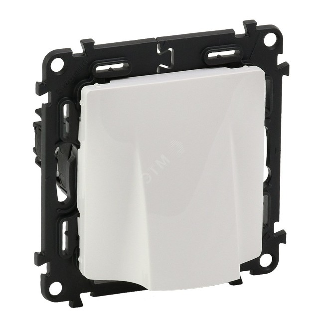 Valena LIFE Вывод кабеля с лицевой панелью Без клемм Белый