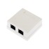 Розетка компьютерная внешняя, 2-порта RJ-45 (8P8C), UTP CAT 6 REXANT