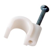 Крепеж кабеля круглый 7 мм, белый (упак. 50 шт)  REXANT